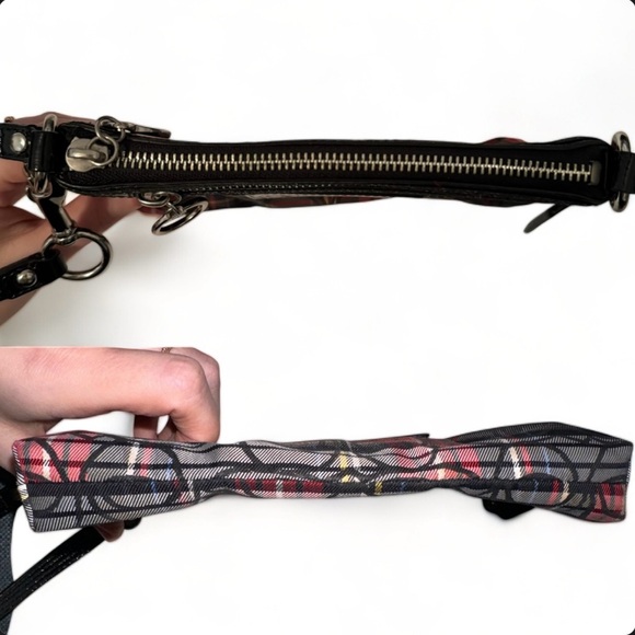 Coach Poppy RARE Plaid Sparkly Convertible Mini Bag/Clutch/Wristlet LIKE NEW - Picture 11 of 13